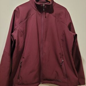 Eddie Bauer Maroon Zip-Up Coat